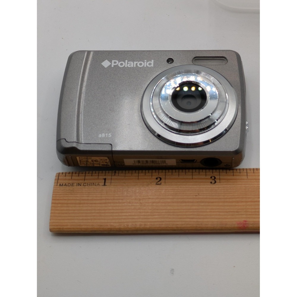 Polaroid A815 Digital Camera 15MP Silver Compact LCD AA SD Point Shoot Tested - Picture 12 of 15